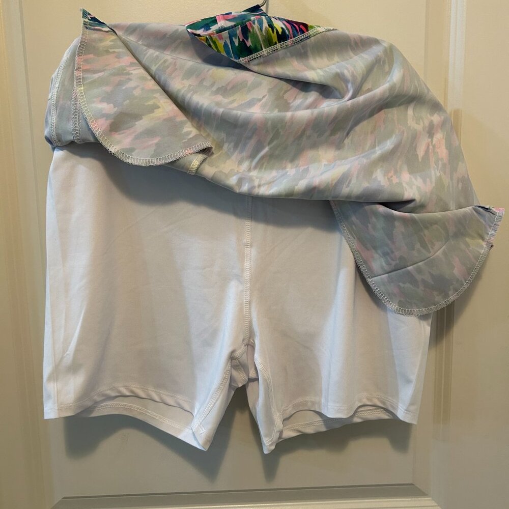 RBX Activewear Skort Women's XL Waterfall Front Pockets Tulip Hem - Picture 4 of 5